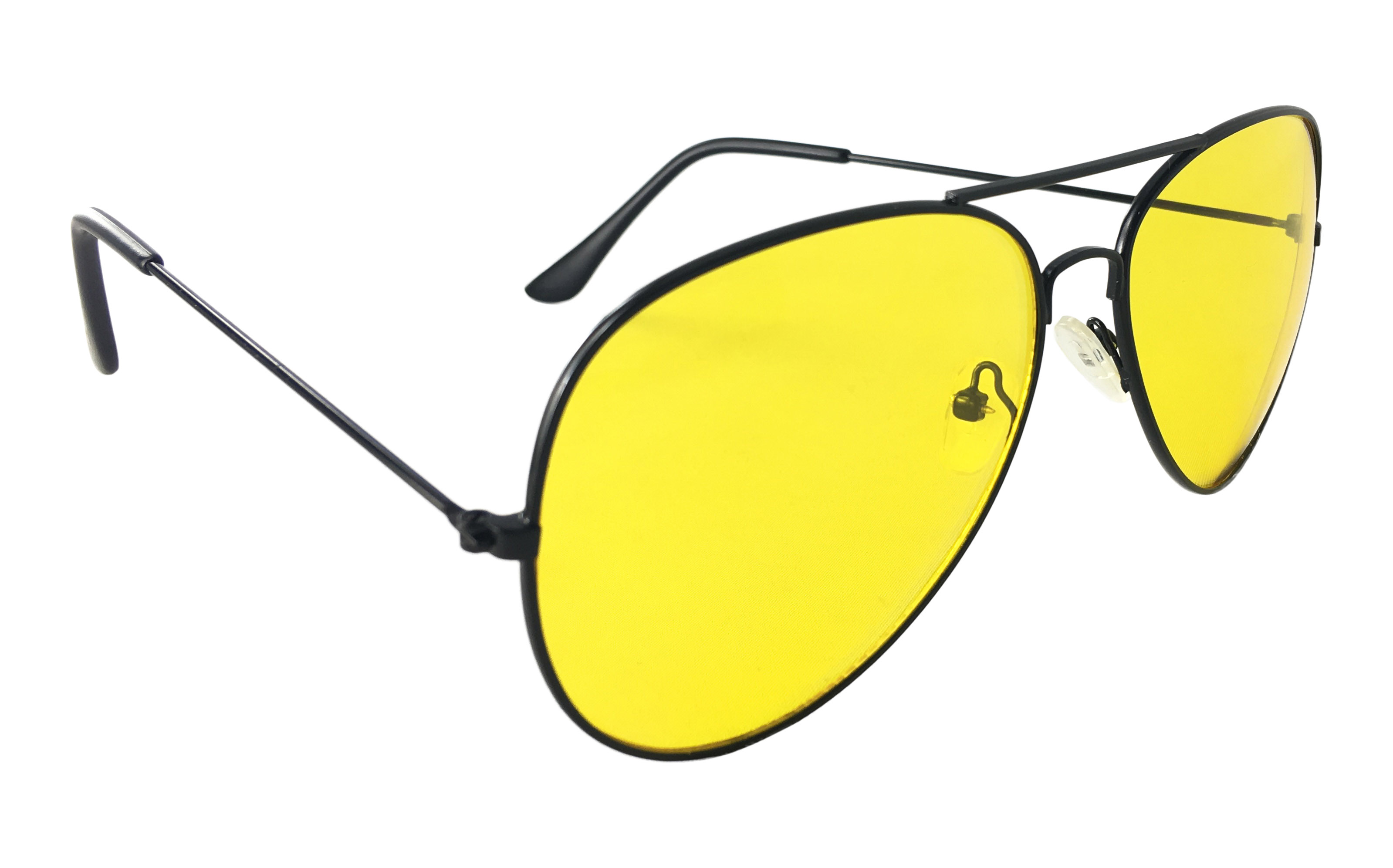Aviator solbrille med gult brilleglas. Perfekt til kørebrille især om natten. Kendt som nat brille, velegnet til natkørsel | solbriller_kvinder-2