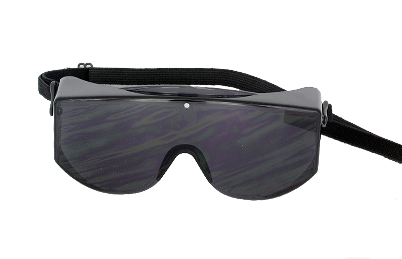 Beskyttelses brille i solbrille med elastik | sjove_udklaednings_briller