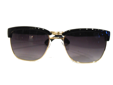 Clubmaster agtig solbrille metal m/ sort | search