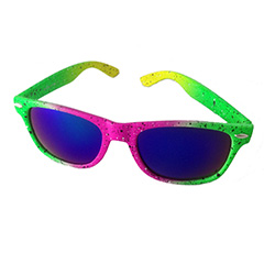 Farverig neon solbrille med  - Design nr. s3200