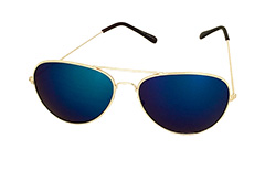 Aviator solbrille med blåt spejlglas - Design nr. s3231