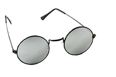 Runde solbriller i metal med spejlglas - Design nr. s308