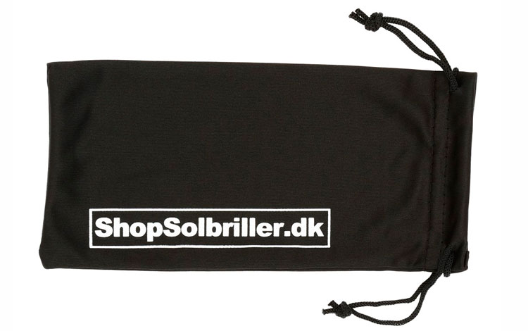 Microfiber solbrille og brille etui med Shopsolbriller.dk logo. Du kan bruge etuiet til at pudse dine solbriller og briller i. 2 i 1 :) | 