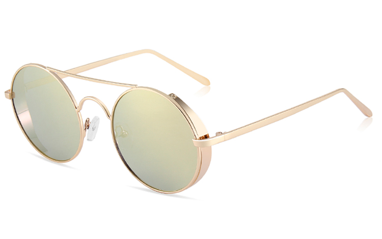  Solbrillen er i virkeliglig lækker kvalitet med skønne detaljer. Stængerne er tynde og elegante og sidestykket er let og passende til den flotte solbrille model | runde_solbriller