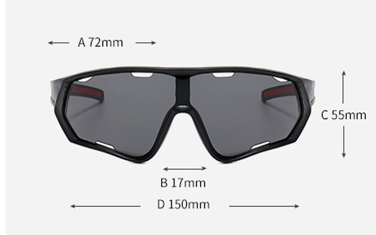  NÃ¦sestÃ¸tten er i mat, skridsikker gummi som holder brillen fast pÃ¥ plads under bevÃ¦gelse og sport. Solbrillen er i stort markant design med gode ergonomiske detajler | skibriller-3