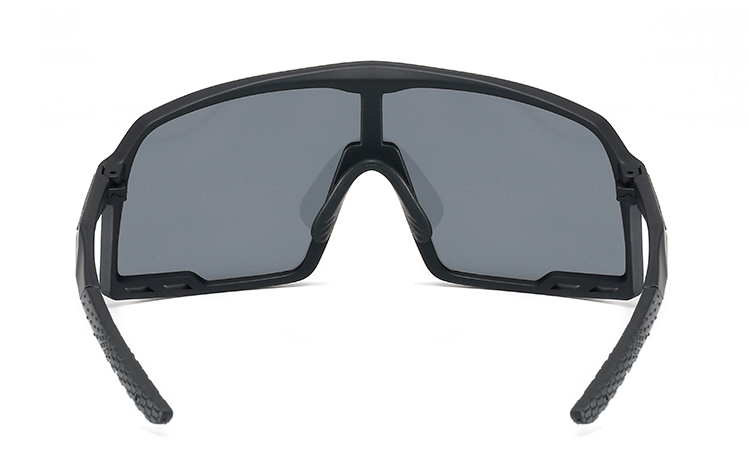 Stor sort sportsbrille i enkelt mat design. Kan bruges til Sport, LÃ¸b, Cykling eller bare fashion | skibriller-3