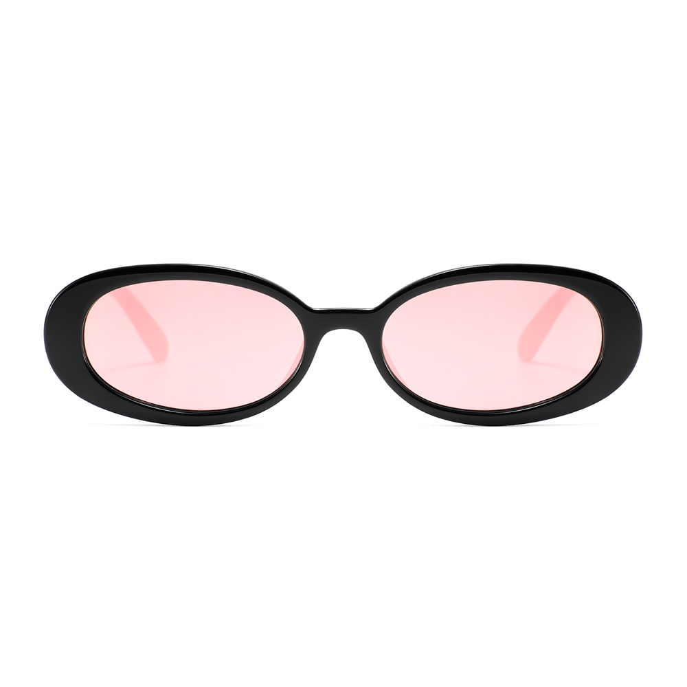 Smuk oval solbrille med fersken spejlglas. Tidens hotteste mode | solbriller_kvinder-2