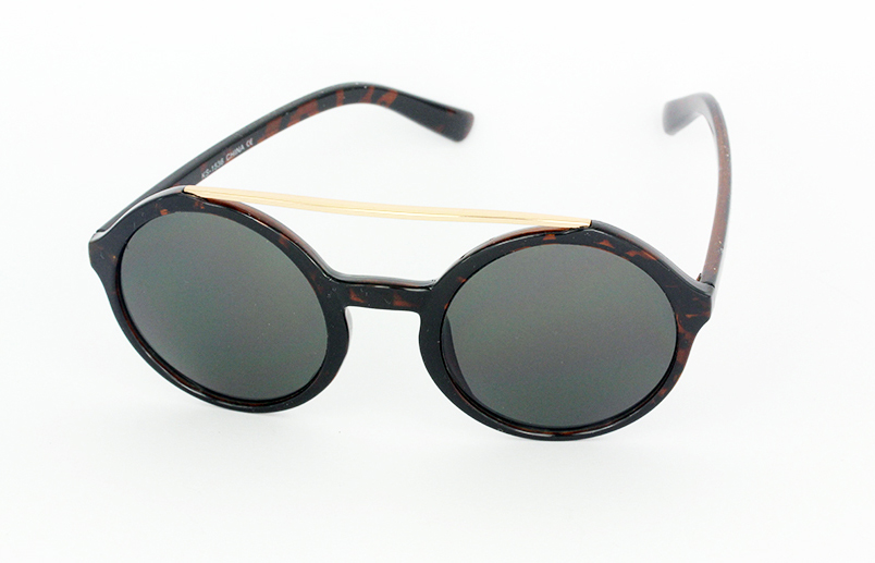 Stor rund solbrille i mørk skildpaddebrun | oversize_store_solbriller