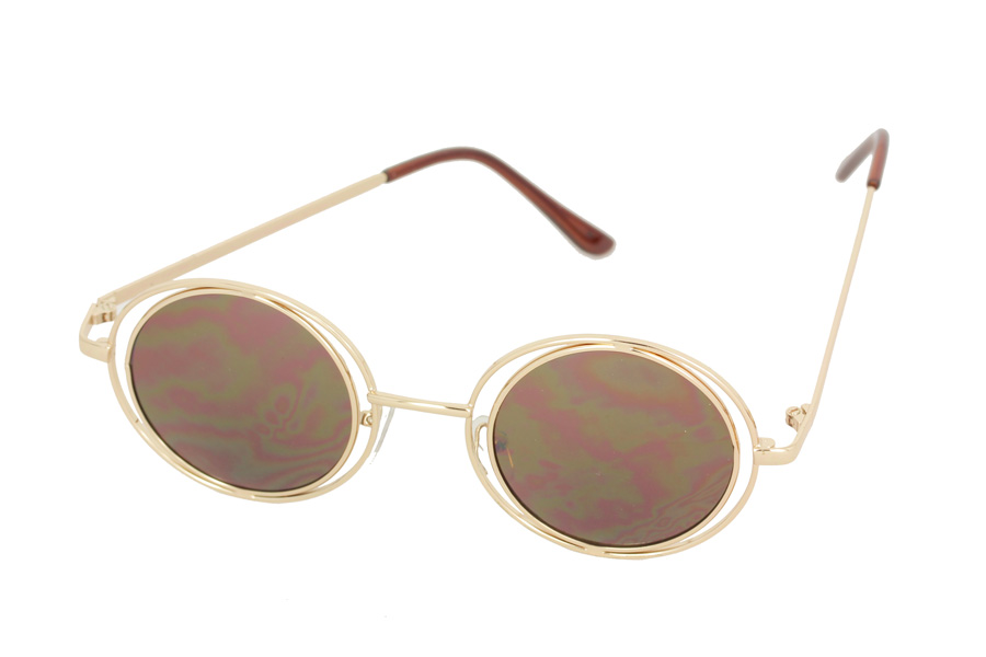 Rund luksus lennon solbrille | 