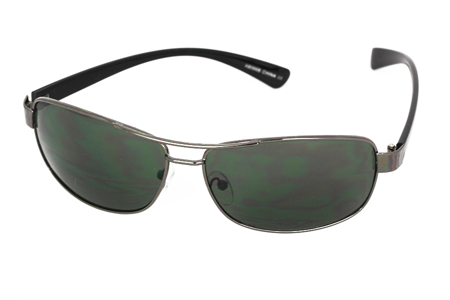 Rå herre solbrille i enkelt metalstel i  | pilot_solbriller