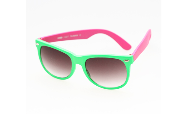 Wayfarer solbrille i grøn/pink | wayfarer_solbriller