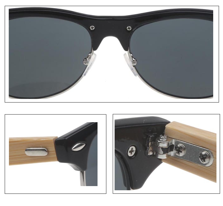 Træ solbrille / bambus solbrille i clubmaster design. Robust og fantastisk kvalitet. | clubmaster-2