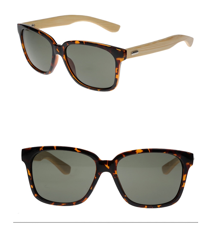 Træ solbriller. Bambus stænger og brunt stel kun 199 kr. Unisex solbriller til mdoerigtige kvinder og mænd | retro_vintage_solbriller-3