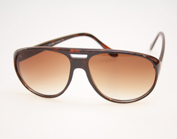 Brun krokopræget aviator retro solbrille i kraftigt stel. | oversize_store_solbriller-2