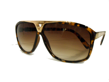 Aviator / Millionaire solbrille. Brun m/ guld/metal detalje | oversize_store_solbriller