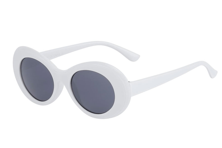 Hvid flower power hippie solbrille til den sommerglade hippie. Retro / hippie / Jackie O stilen. | solbriller_kvinder