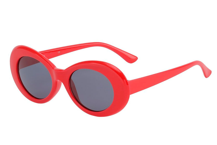 Rød flower power hippie solbrille til den sommerglade hippie. Retro / hippie / Jackie O stilen. | oversize_store_solbriller