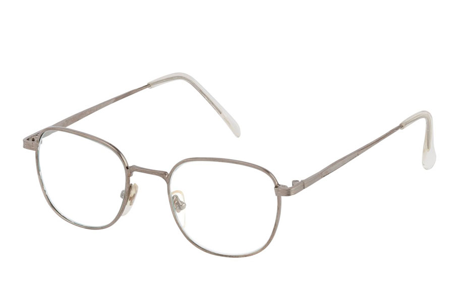 Brille med klart glas uden styrke i sølvfarvet stel. | klar_glas_briller