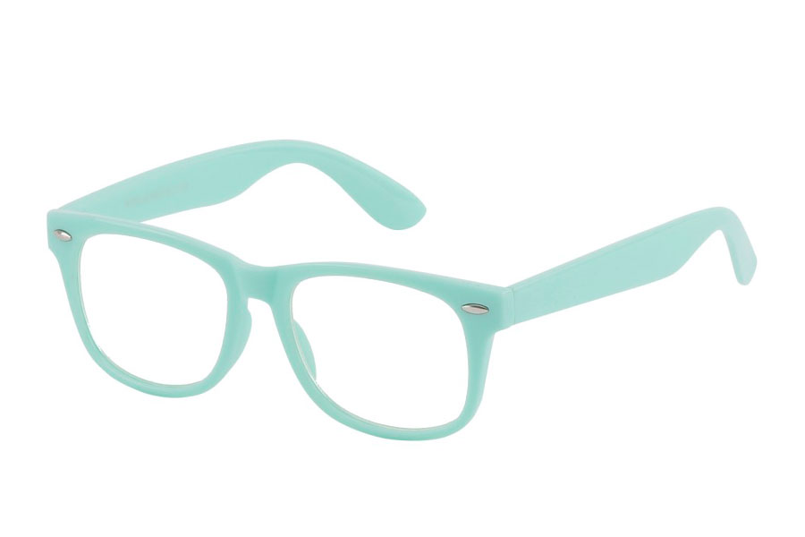 BØRNE brille med klart glas i lys mintgrøn | boerne_solbriller