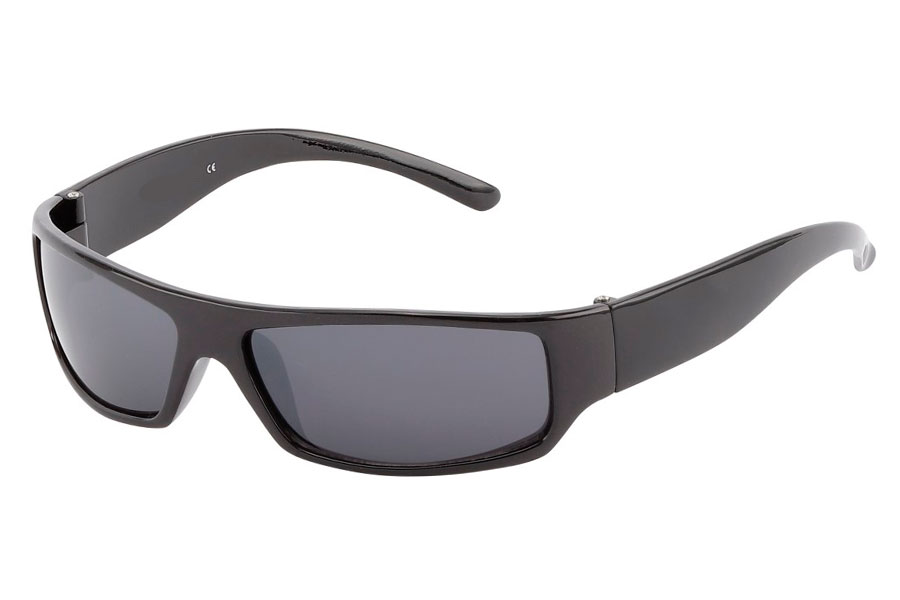 Polaroid solbrille i smalt sort maskulint design. UV 400 | polaroid_solbriller