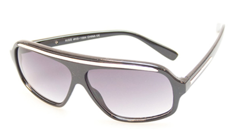 Aviator / millionaire solbrille i sort m/ guldkant | millionaire_aviator_solbriller