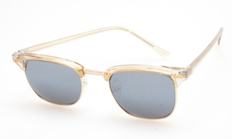 Clubmaster solbrille i beige farver | runde_solbriller
