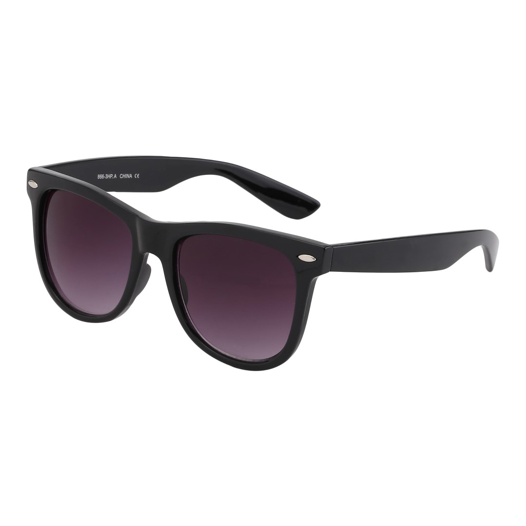 Billig sort wayfarer solbrille. Den klassiske bestseller model. | solbriller_maend