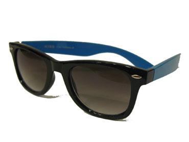 Wayfarer solbrille. Sort m/ blÃ¥ | 