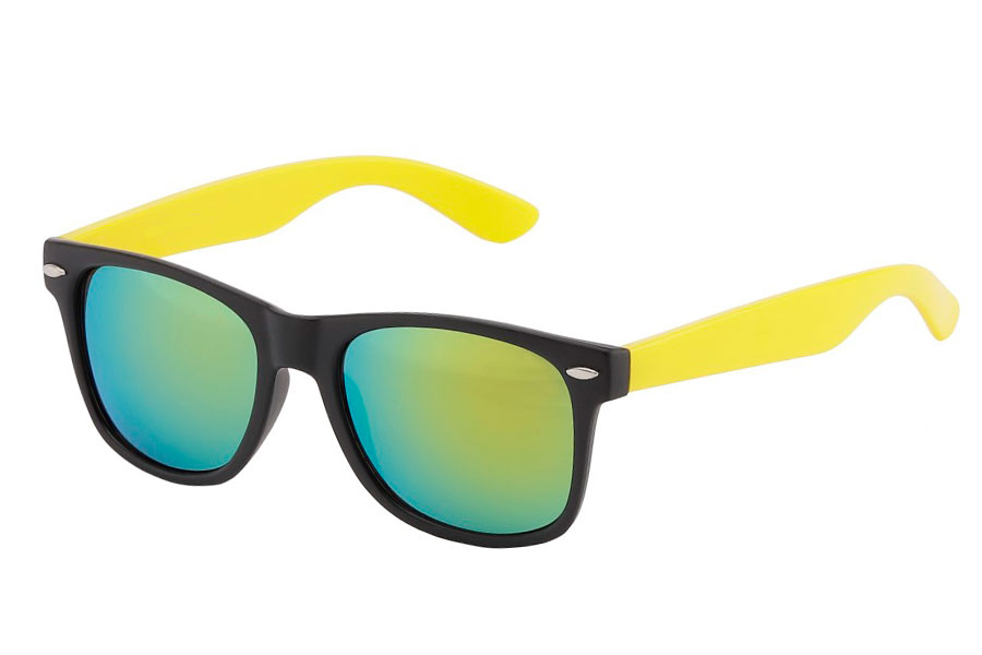 Wayfarer solbrille Sort m/gul | 