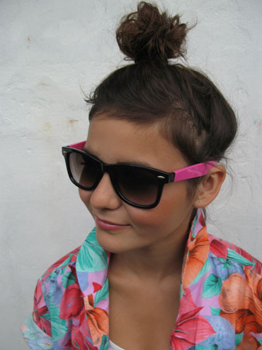 Wayfarer solbrille. Sort m/ pink | wayfarer_solbriller-2