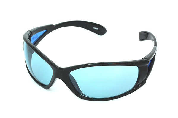 Sort lÃ¸besolbrille i sporty design | search