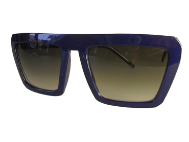 Blå kantet cartoon solbrille | oversize_store_solbriller