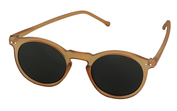 Mat gul solbrille i rundt design | 