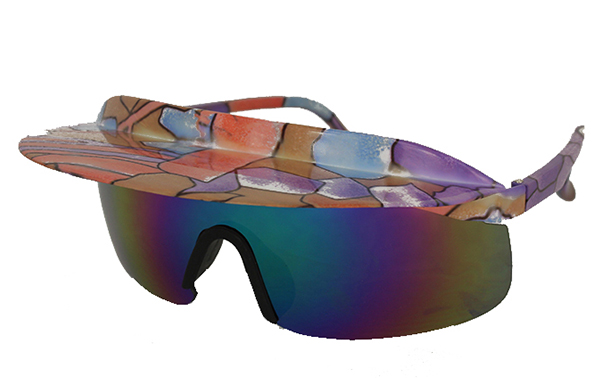 Retro solbrille med skygge | skibriller