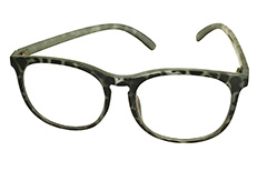 Brille med klart glas uden styrke i grå-sort design - Design nr. 3252