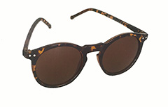 Rund mode solbrille med brunt glas. - Design nr. 3264