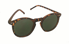 Mat leopardbrun runde solbrille - Design nr. 3266