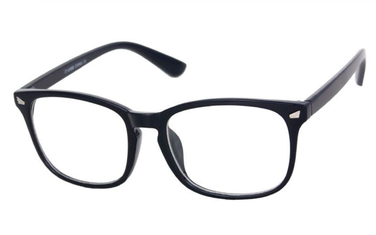 Skærmbrille i blank sort.  - Design nr. 4383