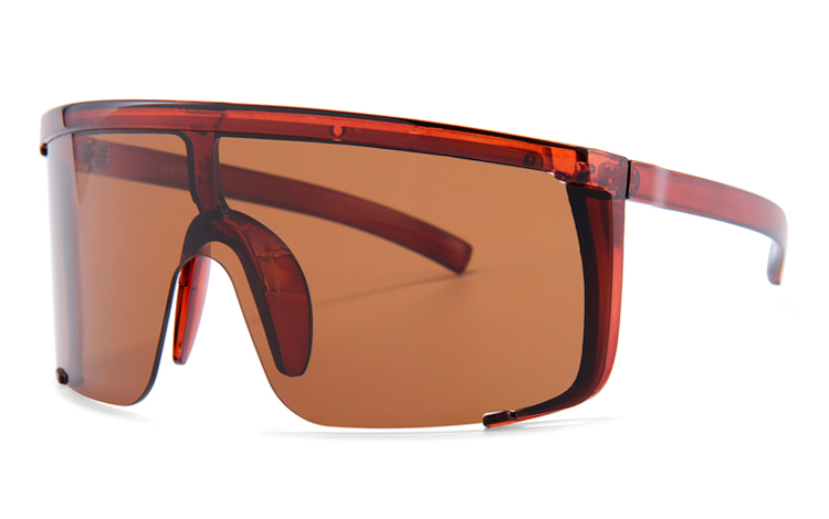 Stor oversize kantet solbrille  - Design nr. 4436