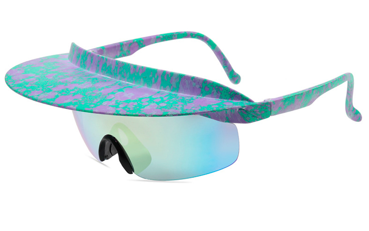 Retro inspireret solbrille med kasket-skygge - Design nr. 4537