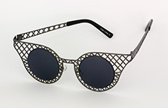 Sort metalgitter solbrille - Design nr. s1034