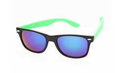 Festival solbrille - Sort / grøn med multiglas - Design nr. 274