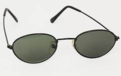 Sort oval solbrille - Design nr. 3010