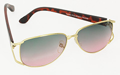 Metal solbrille i feminint hippie design - Design nr. 3029