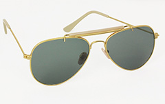 Guldfarvet aviator solbrille  - Design nr. 3031