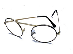 Rund brille med klart glas - Design nr. 305