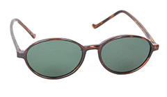 Rødbrun oval solbrille - Design nr. s3104