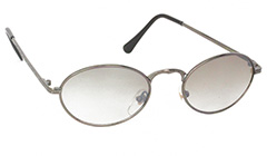 Oval solbrille med lyse smokeyfarvet glas - Design nr. s3124