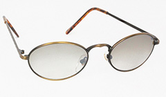 Oval rund solbrille i matl med smokey glas - Design nr. 3125