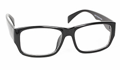 Sort robust herre brille uden styrke - Design nr. s3126